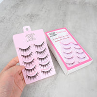 NOTES FOR LATER Daily & Cosplay Make-up Lashes 5 Pairs Small Devil False Eyelashes with Single Fish Line Stem