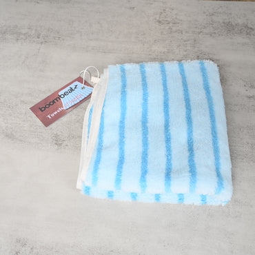 boombeatz Soft Blue Microfiber Towel Quick-Drying Absorbent Textile Towel for Travel, Gym & Home