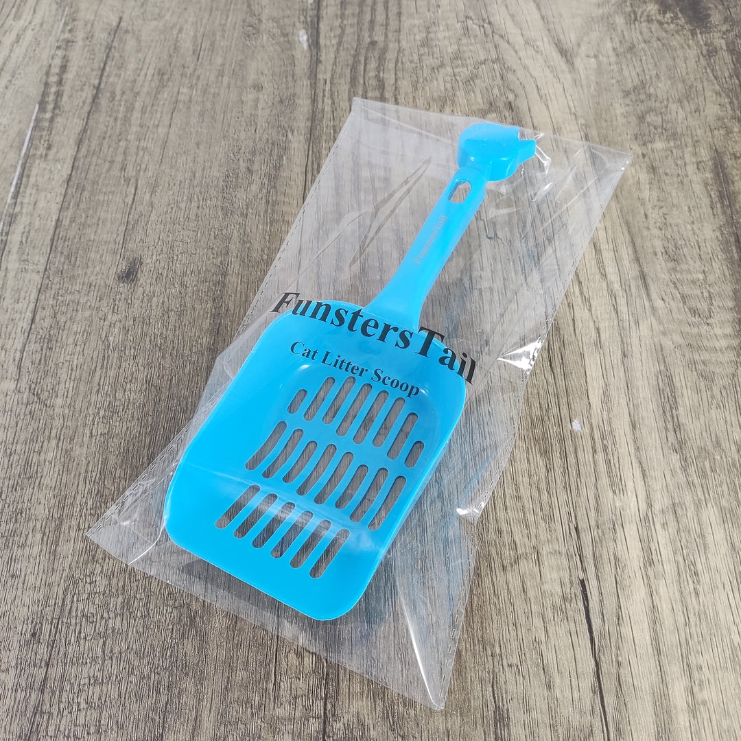 FunstersTail Cat Litter Scoop, Blue