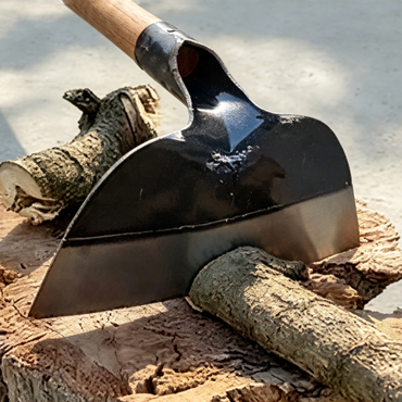 ChuTian Heavy-Duty Manganese Steel Garden Hoe with 1.2m Locust Wood Handle - Sharp Forged Dutch Hoe for Weeding, Digging & Soil Loosening