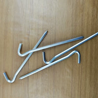 SDYHTS Tent pegs of metal outdoor thicker and longer stainless steel pegs canopy pegs fixer tent camping steel pegs beach camping wind rope