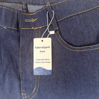 SaluvuSpark Men's Classic Denim Jeans: Timeless Straight Fit with Durable Denim for Everyday Comfort and Effortless Style
