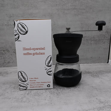 Sisney Premium Hand-Operated Coffee Grinders - Ceramic Burr Manual Coffee Mill with Adjustable Settings