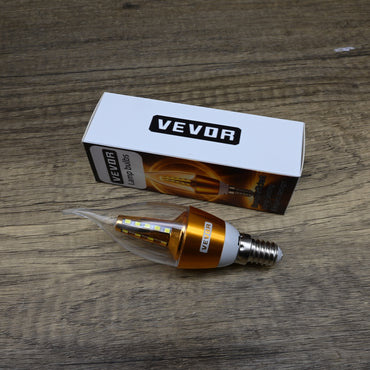 VEVOR Lamp Bulbs LED Candle Bulbs Warm Gold Finish Energy Efficient Soft Ambient Light