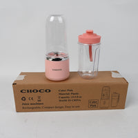 CHOCO Juice Machines Portable Rechargeable Mini Juicer Blender Pink