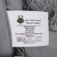 UGLY TIME Cashmere Scarf Gray Ultra Soft Winter Scarves for Men and Women Elegant Fashion Accessory