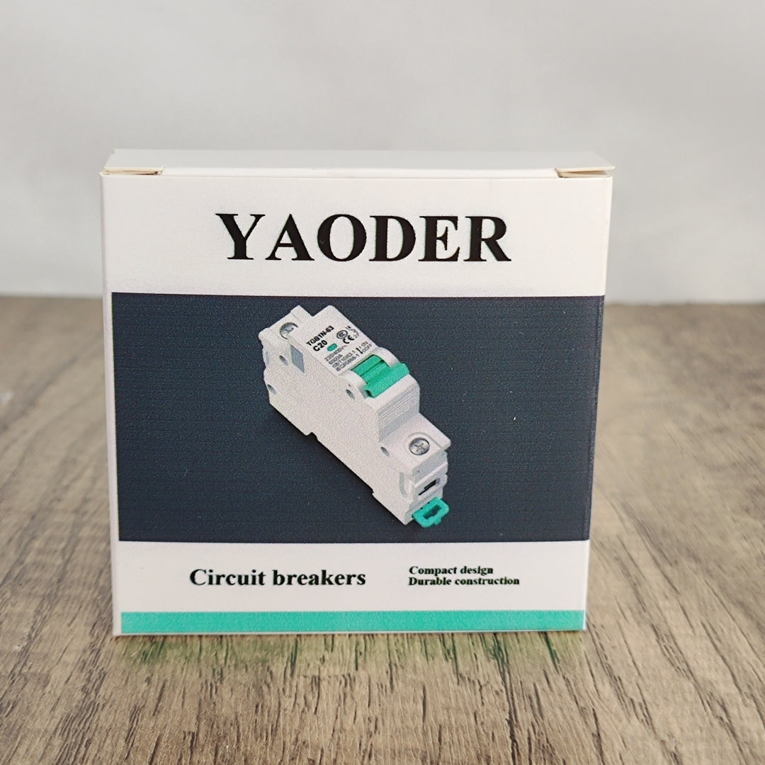 YAODER Compact White Circuit Breakers - Standard Style with Overload