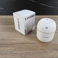 LAYZDRY Mini Humidifier Small Droplet White Compact Quiet for Desk Nightstand Auto Shut Off