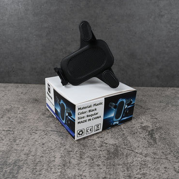 Motovox Universal Car Air Vent Phone Holder Mount - Rotating Clip Stand for Smartphone Navigation with Textured Grip