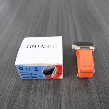 TINTAShift Orange Magnetic Sport Smartwatch Fitness Tracker with Advanced Health Monitoring