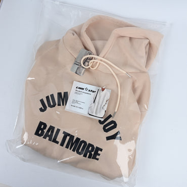 COM STAR Kids' Beige Hooded Sweatshirt Pullover - Children's Soft Fleece-Lined Hoodie for Boys and Girls