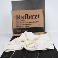 Rsfbrzt White Premium Bath Towels Ultra Soft & Highly Absorbent Cotton Towels for Bath & Spa