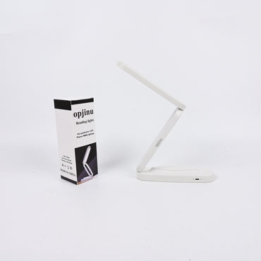 opjinu Foldable LED Desk Reading Lights with 3 Color Temperatures Rechargeable Eye-Caring Lamp for Study and Office Use