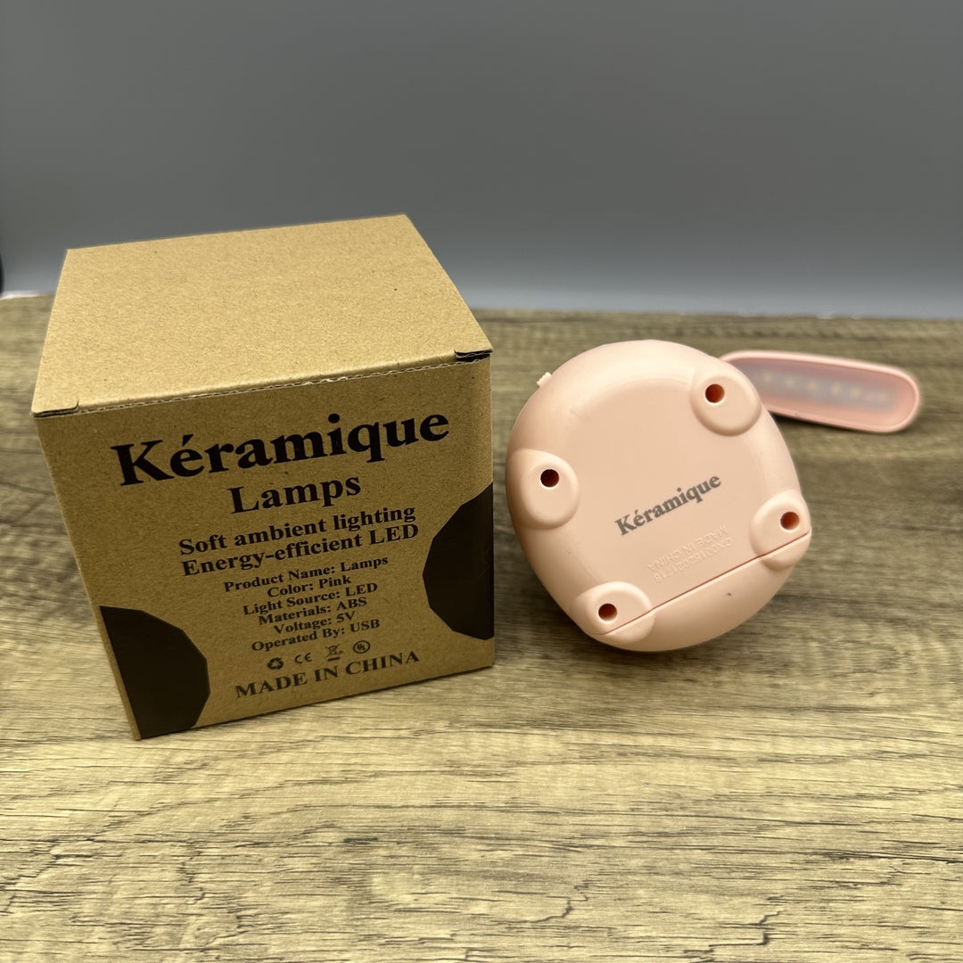 Kéramique Cartoon Violent Bear Small Desk Lamps - Pink Pig Style: Adorable and Whimsical Lighting for Kids and More