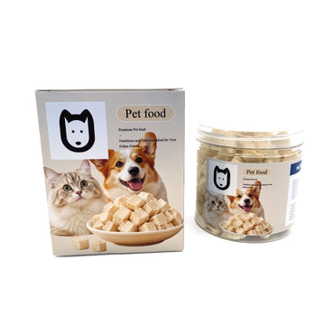 a Pet food-Chicken Nuggets for Dogs and Cats, Freeze-Dried or Air-Dried Protein Treats
