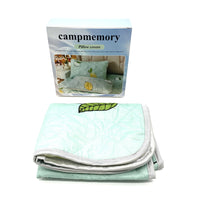 campmemory Pillow covers Green 100% Polyester Minimalist Pillow Cover Unisex