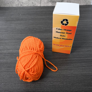 KIYOMIL Yarn Orange Wool Modern Minimalist Soft Durable for Knitting and Crochet Projects