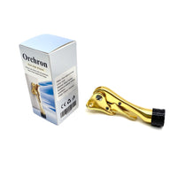 Orchron Door stops of metal Gold Metal Kickdown Door Holder With Rubber Foot And Screws Drilling Mount Door Stops