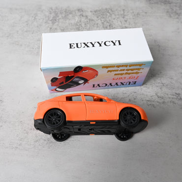 EUXYYCYI-28 Kids Inertia Toy Car with Openable Doors Model for Boys, Realistic Pull-Back Vehicle