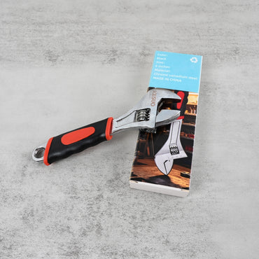 KESUO 6 Inch Adjustable Wrench Upgraded Non Slip Handle for DIY Professional Use