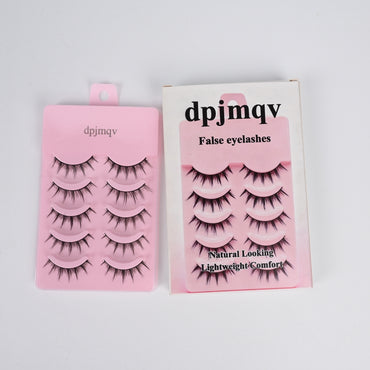 dpjmqv 5 Pairs Little Devil False Eyelashes Dramatic Reusable False Eyelashes for Special Events