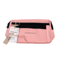 campmemory Waist pouches Fashion Pink Cloth Zipper Buckle Close Waist Pouches For Daily Wear