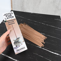 NOTES FOR LATER Natural Aromatherapy Incense Sticks Calming Scent for Meditation, Yoga & Home Relaxation