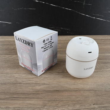 LAYZDRY Mini Humidifier Small Droplet White Compact Quiet for Desk Nightstand Auto Shut Off