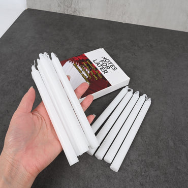 NOTES FOR LATER Long-Burning Emergency Candles Smokeless & Odorless White Candles for Power Outages