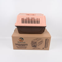 R Other love Brown Pet Carrier Kennels for Household Pets Secure Travel Kennels for Cats and Dogs