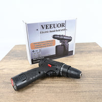 VEEUOR Black Warrior 198tV Handheld Electric Drill Dual-Speed Impact Drill with Ergonomic Grip