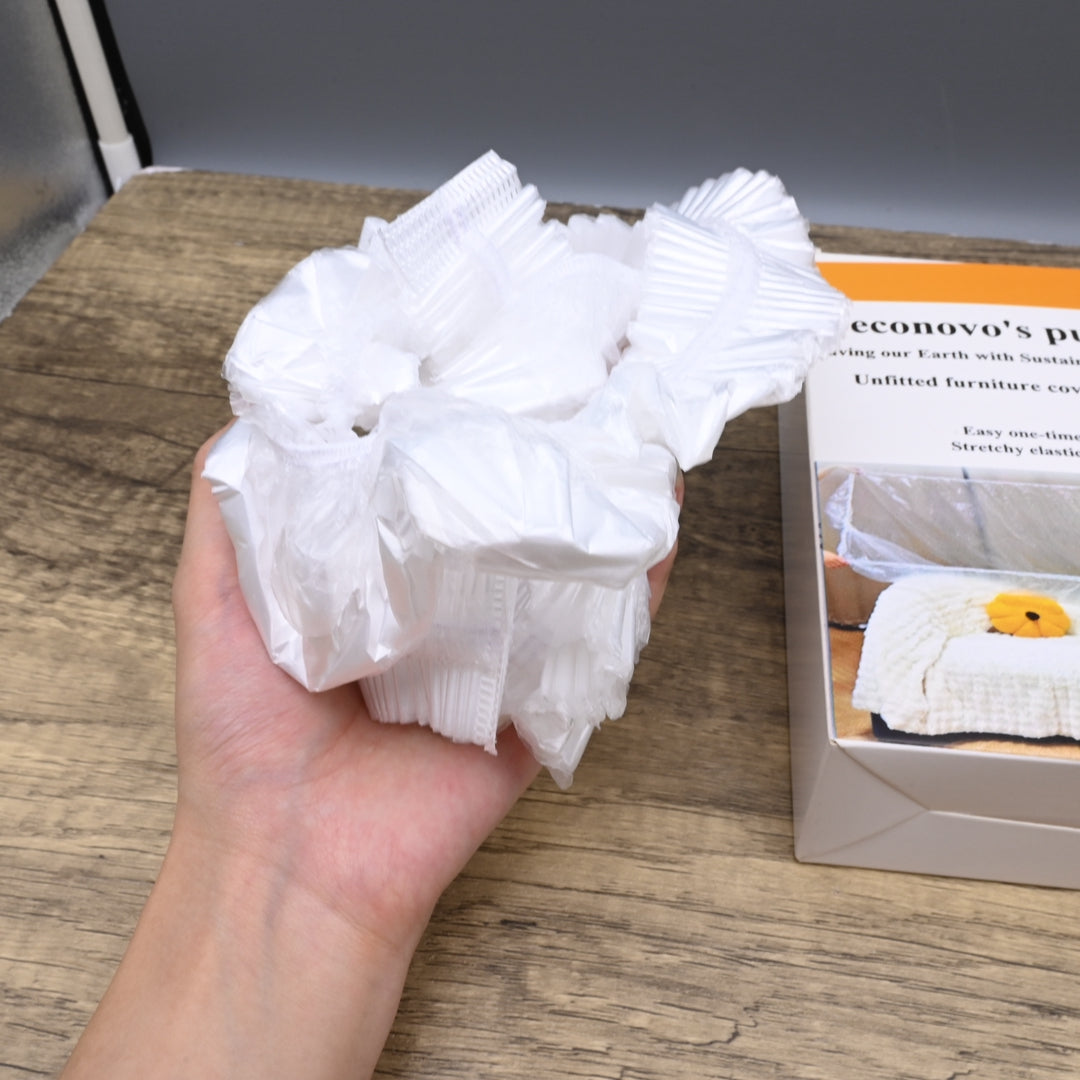 Deconovo's purpose: Saving our Earth with Sustainable Home Decor Professional Grade Unfitted Furniture Covers Of Plastic Universal Size Protection Sheets Disposable Moving Storage Dust Covers