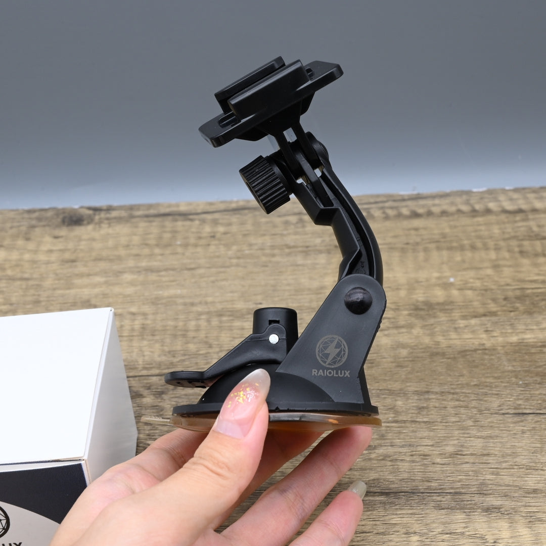 RAIOLUX Vehicle Camera Mount Professional Dashboard and Windshield Car Camera Holder for Safe Driving Recording