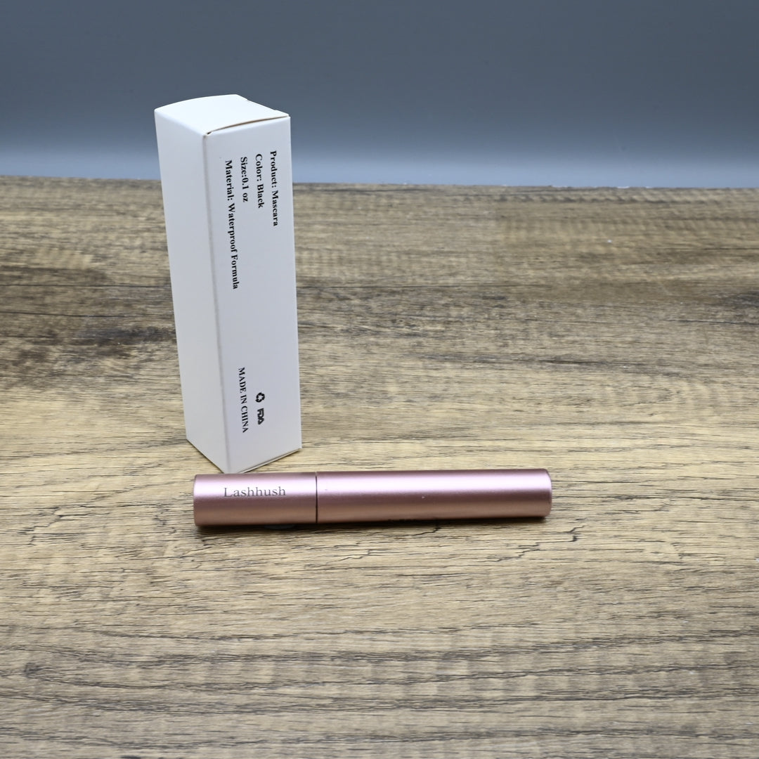 Lashhush Professional Lengthening & Curling Mascara - Waterproof Volume-Boosting Eye Mascara with Precision Brush for Dramatic Lashes