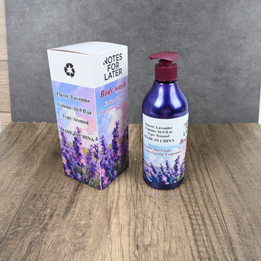 NOTES FOR LATER Lavender Bliss Moisturizing & Soothing Body Wash - Nourishes, Brightens & Calms Skin