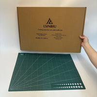 LSINBIU Professional A2 Self-Healing Cutting Mat for Arts and Crafts Use  Large Green Craft Cutting Board for Art