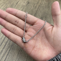 Elegant Silver 925 Necklace Pendant with Modern Design – 23.6 Inches for Daily Wear or Special Occasions