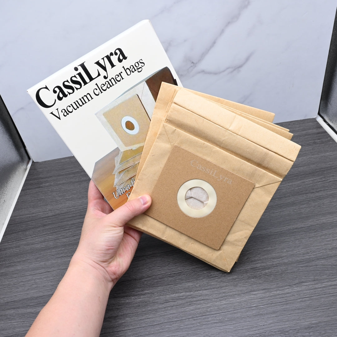 CassiLyra Professional Paper Universal Vacuum Cleaner Bags - High-Efficiency Dust Collection Bags