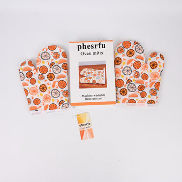 phesrfu Heat Resistant Oven Mitts Kitchen Oven Mitts for Baking & Cooking with Comfortable Grip