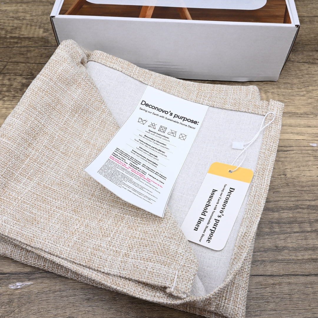 Deconovo's purpose: Saving our Earth with Sustainable Home Decor Premium Household Linen Collection Modern Minimalist Blend Table Covers Elegant Dining Room Essentials