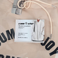 COM STAR Kids' Beige Hooded Sweatshirt Pullover - Children's Soft Fleece-Lined Hoodie for Boys and Girls