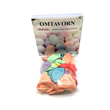 OMTAVORN Balloons Colorful Assorted Latex Balloons For Party Wedding Birthday Decoration Supplies