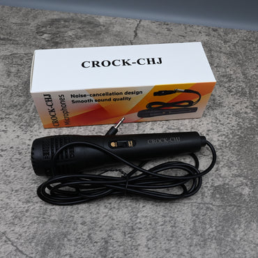 CROCK-CHJ KTV Wired Microphone Dynamic Vocal Mic for Singing Karaoke Home Party