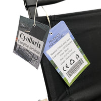 Cyollarix Camping furniture Black Oxford Cloth Steel Frame120 Kilogram Load 57x57x75cm Camping Furniture For Outdoor Use
