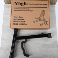 Yhgfe Black Stands for Musical Instruments Guitar Stand for Bass Electric Acoustic Guitars