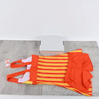 AILEDNEHS Bathing Suits Swimwear Red and Yellow Vibrant Summer Beach Days Stylish Comfortable