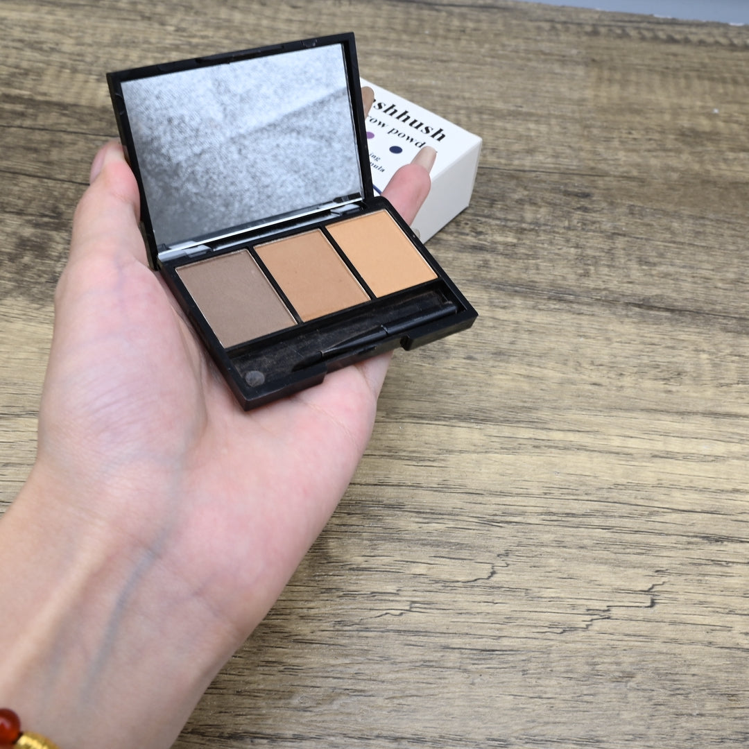 Lashhush Professional Eyebrow Powder Kit Waterproof Brow Enhancer Natural Looking Eyebrow Powder Makeup Set