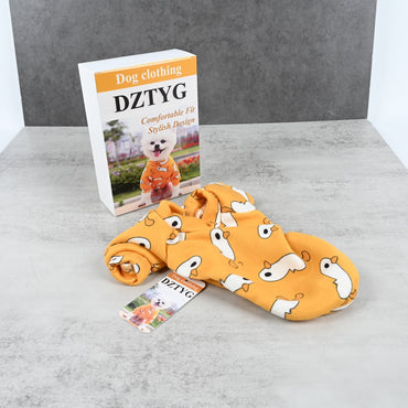 DZTYG Small Dog Clothing Soft Polyester Pet Apparel Warm Stylish Outfit