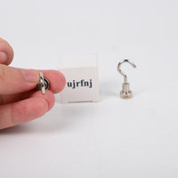 ujrfnj 2-Pack Magnetic Metal Hooks Heavy Duty Magnetic Hooks with Strong Adhesion