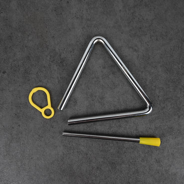 Ngdgtt Orff Triangle Bell with Striker High-Quality Steel Percussion Instruments for Music Education